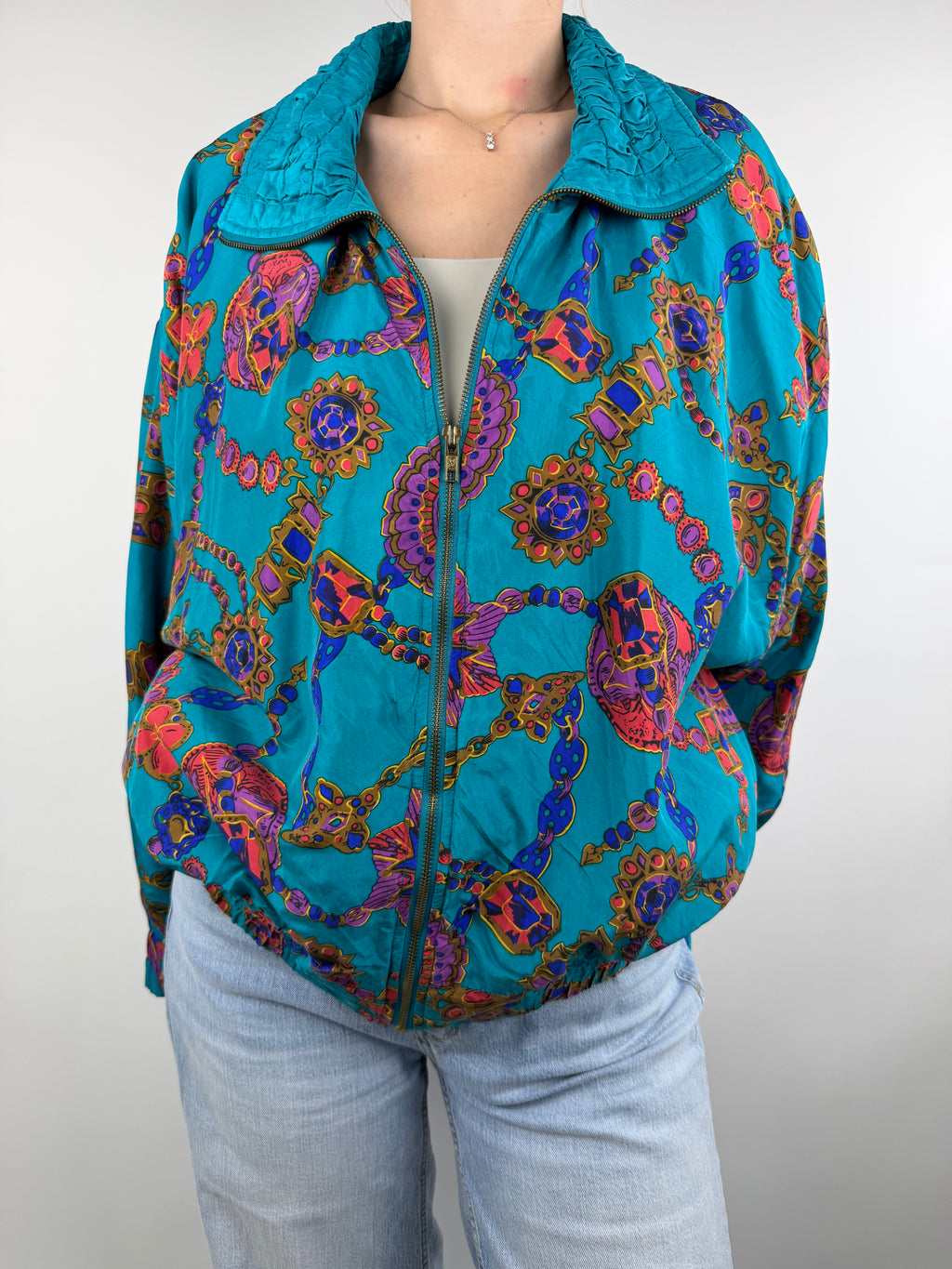 Veste vintage en soie