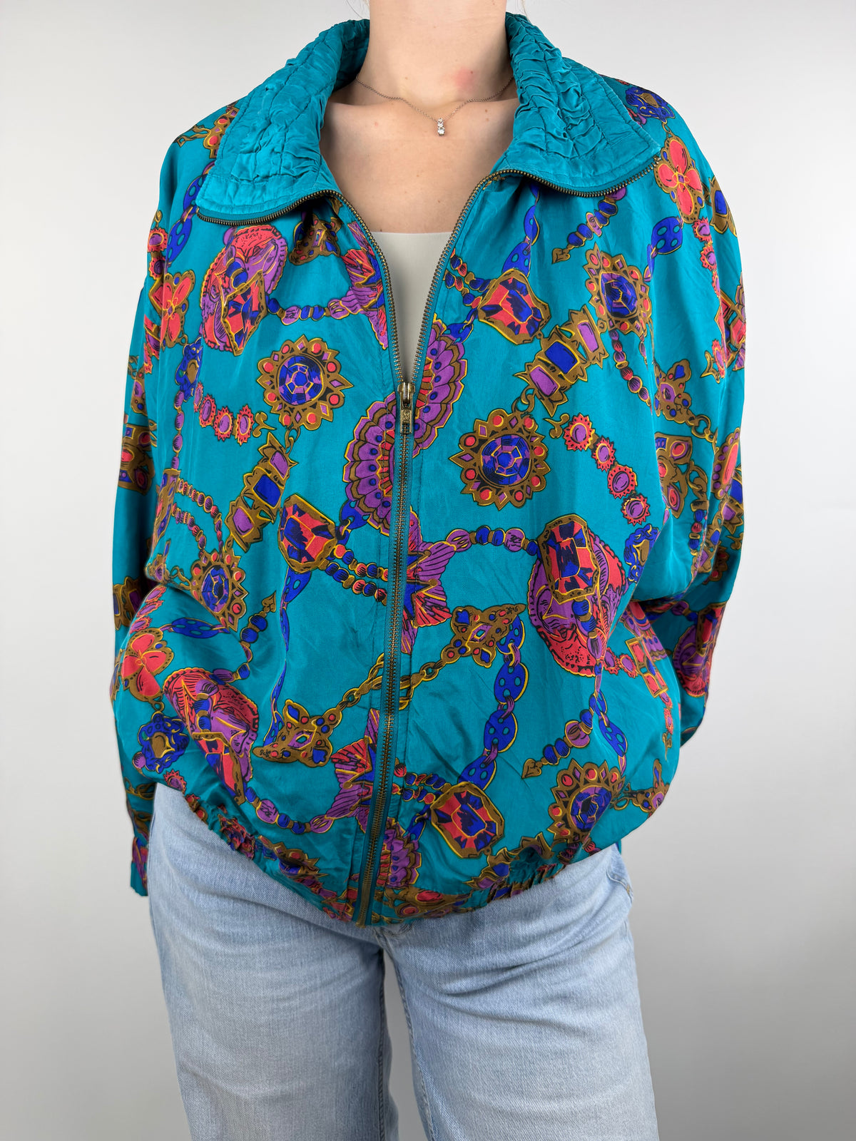 Veste vintage en soie