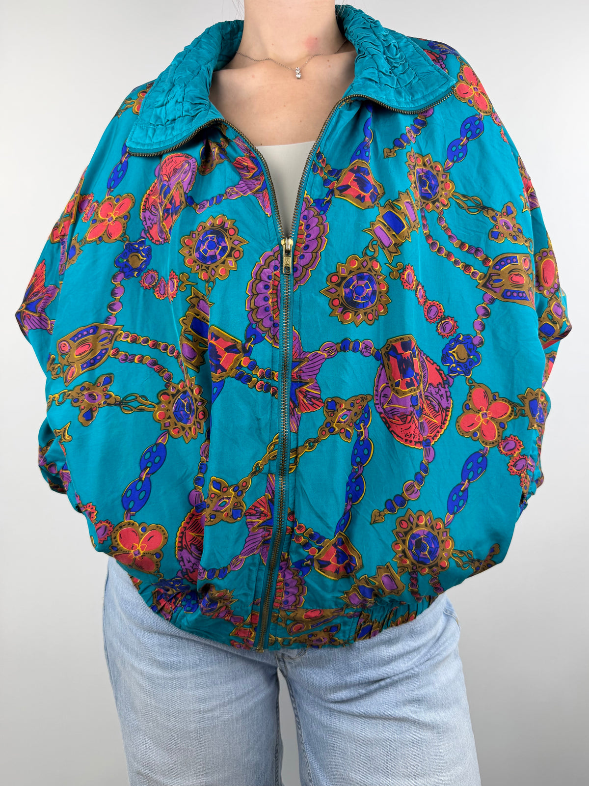 Veste vintage en soie