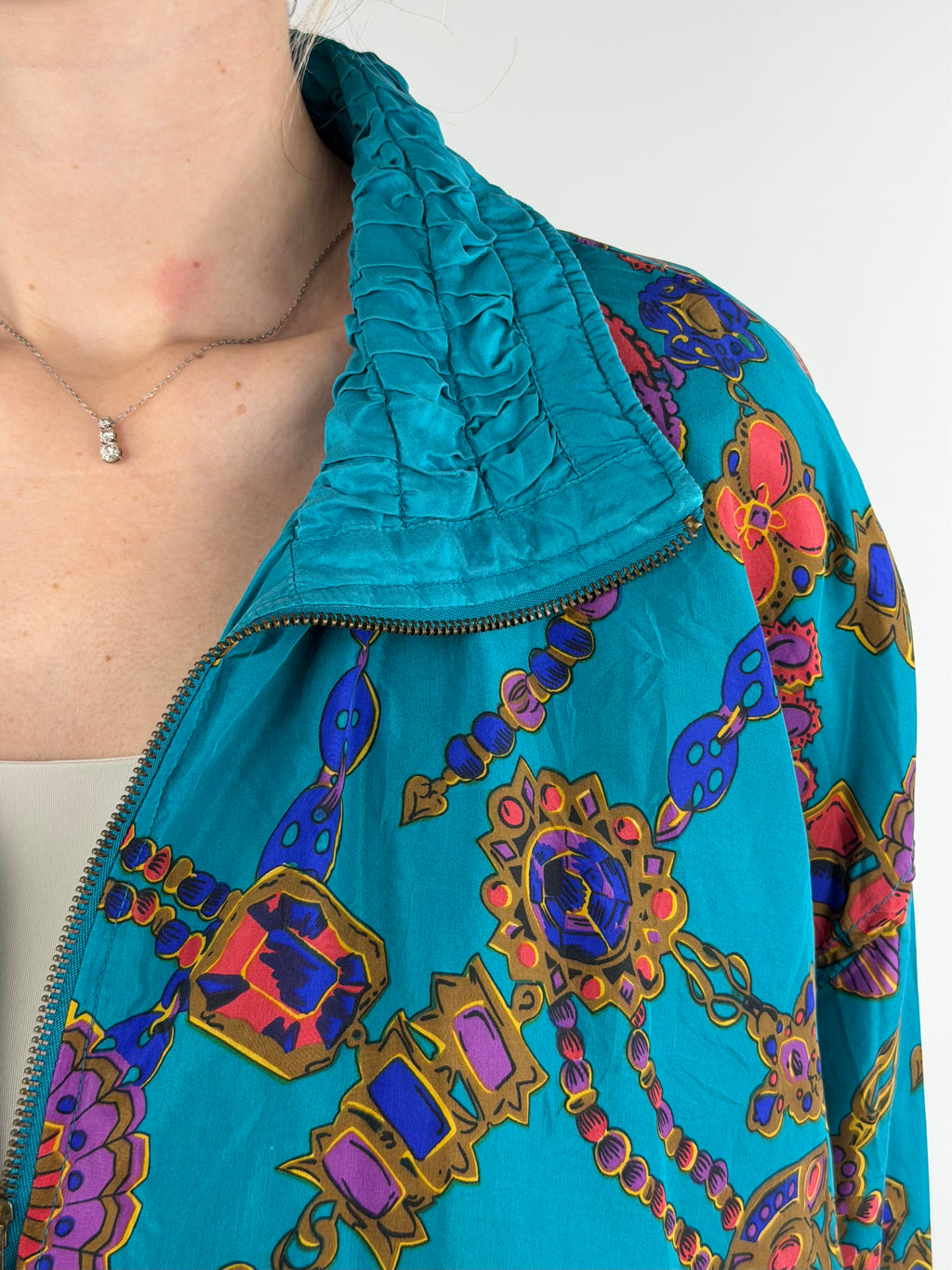 Veste vintage en soie