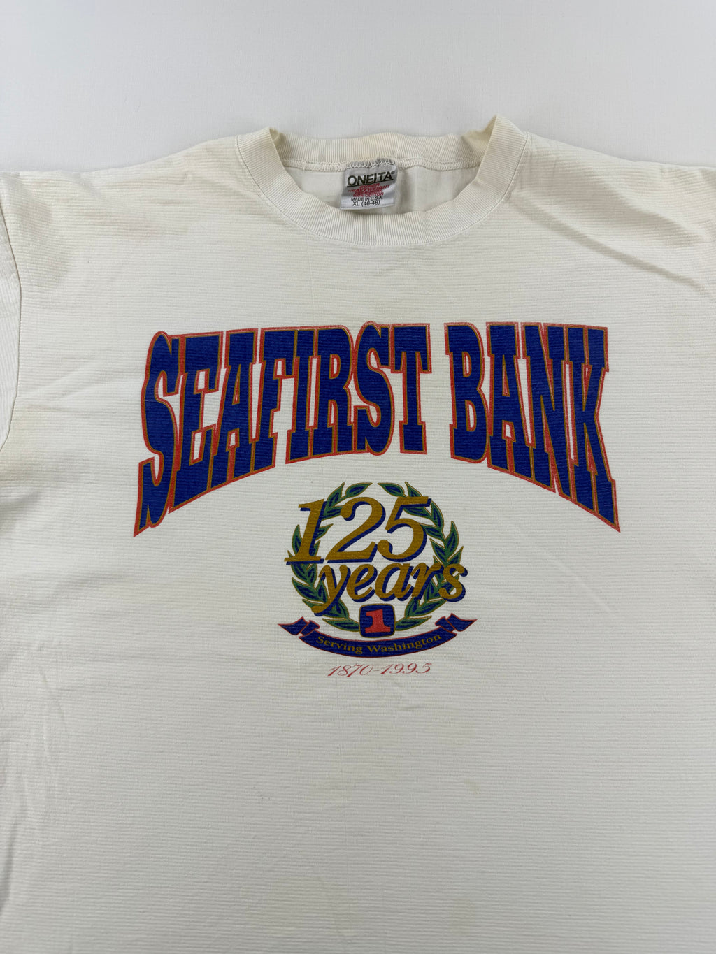 T-shirt imprimé "Seafirst Bank"