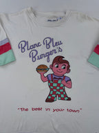 T-shirt "Blanc Bleu Burger's" vintage
