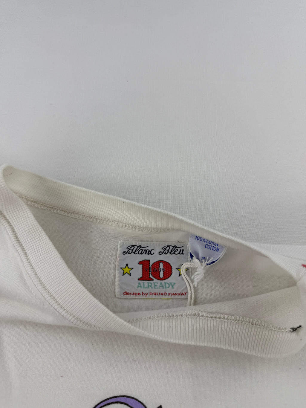 T-shirt "Blanc Bleu Burger's" vintage