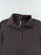 Pull basic à col satiné