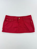 Mini jupe rouge "LDS"