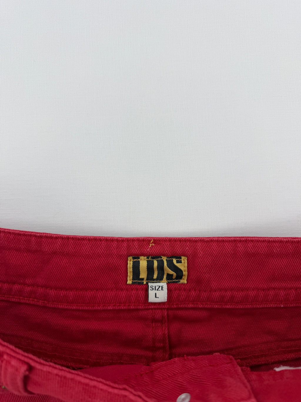 Mini jupe rouge "LDS"