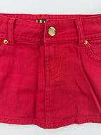 Mini jupe rouge "LDS"