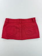 Mini jupe rouge "LDS"