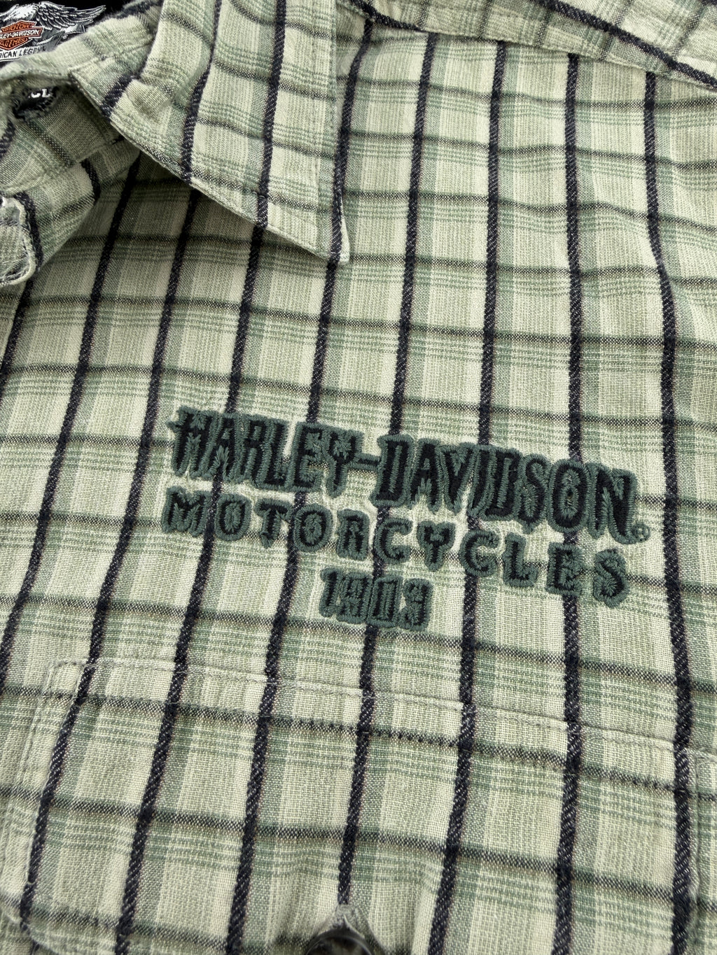 Chemise à carreaux "Harley Davidson"