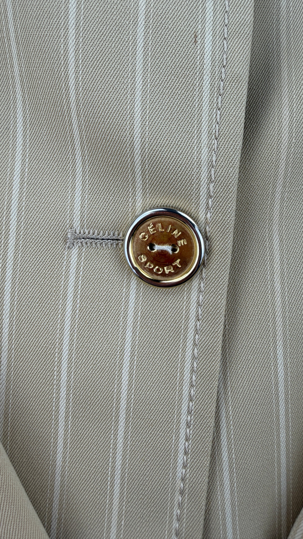 Blazer "Céline" vintage en cotton et laine