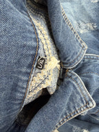 Veste en jeans à franges neuve