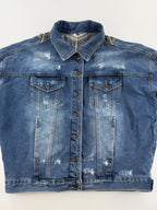 Veste en jeans à franges neuve