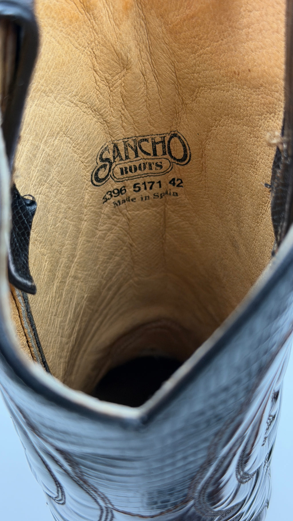 Santiague "Sancho" avec cuir de lézard