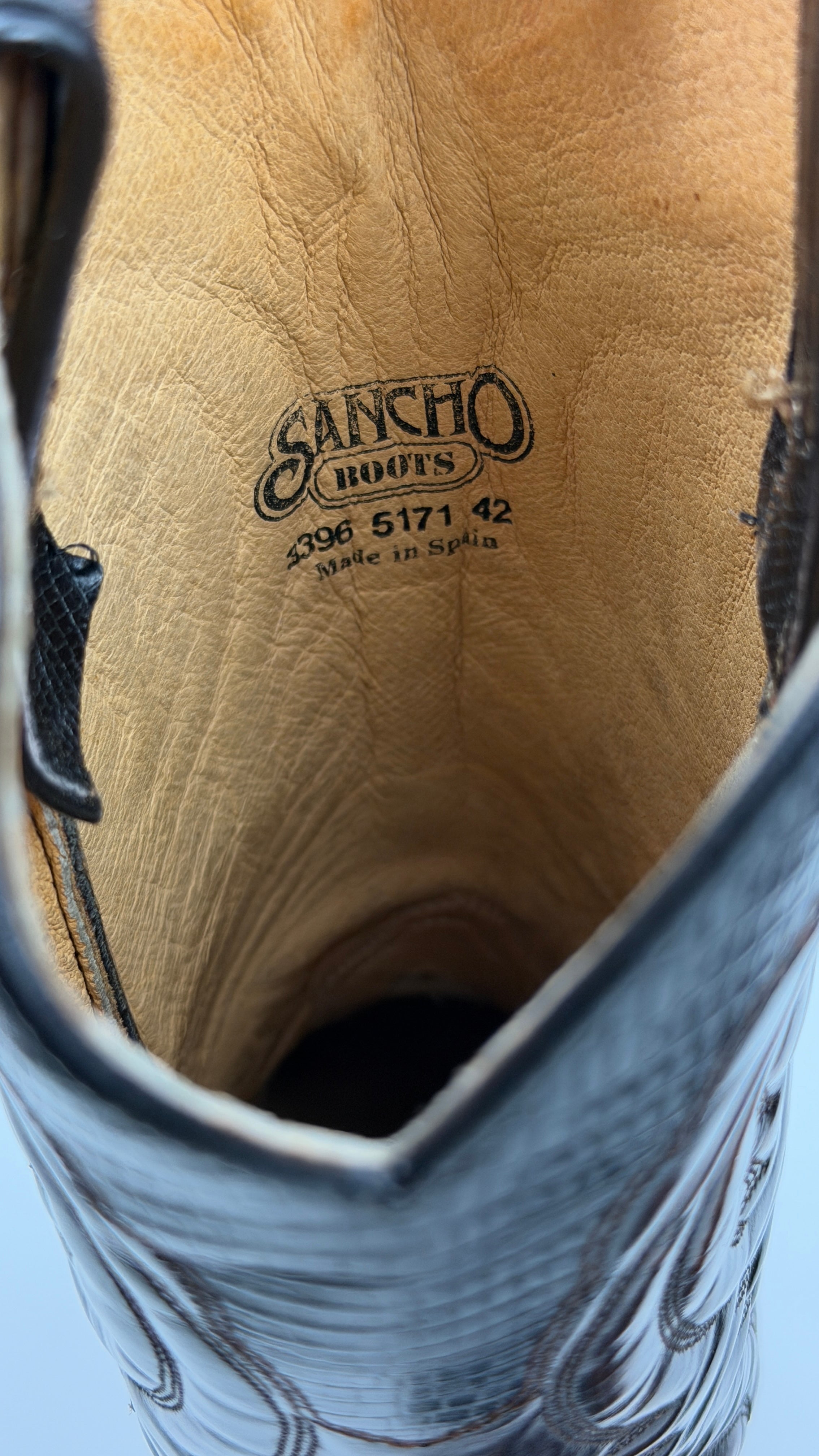 Santiague "Sancho" avec cuir de lézard