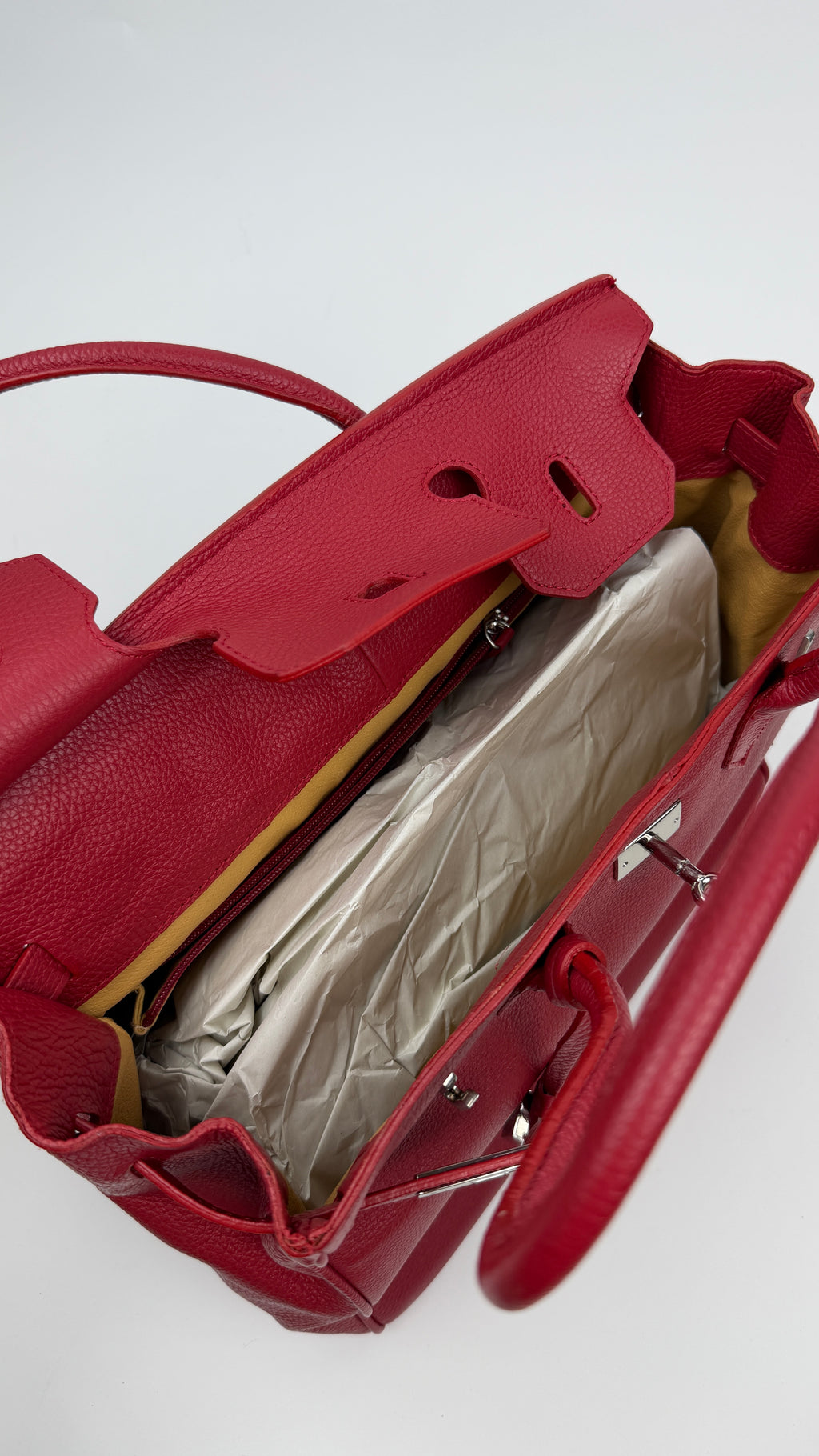 Sac en cuir imitation Hermès