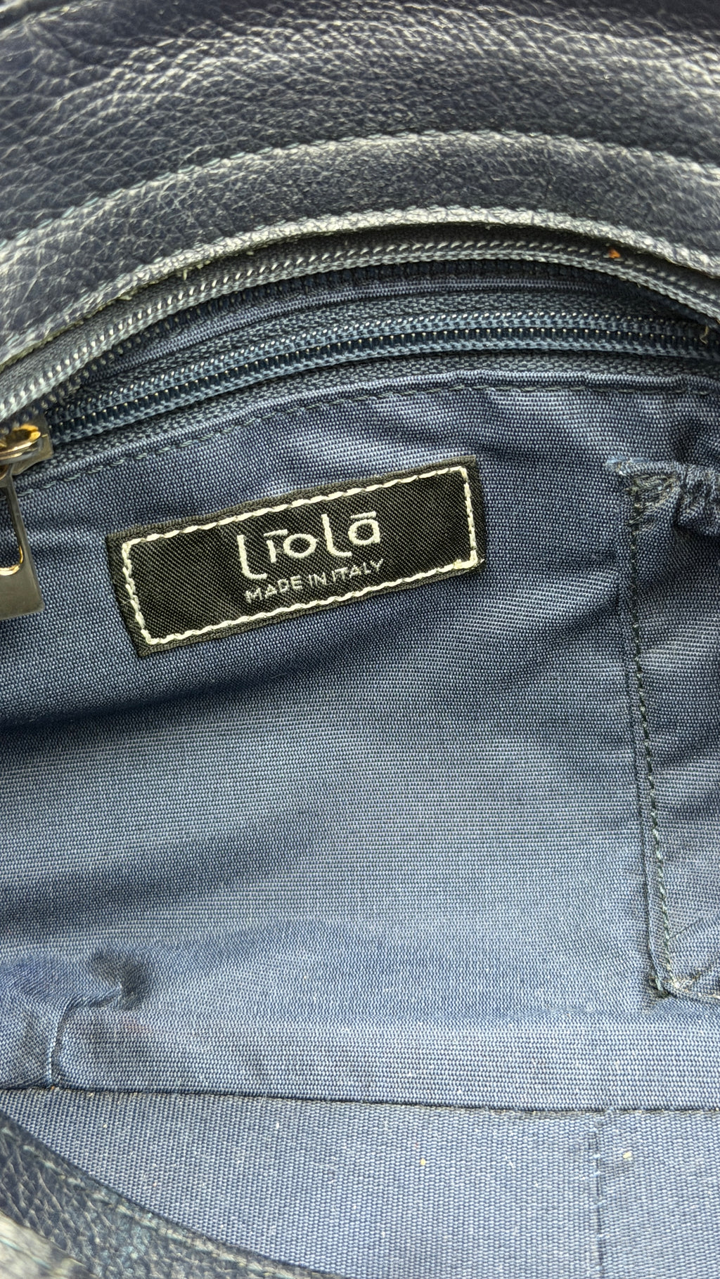 Sac en cuir "Liola" avec anses en bamboo