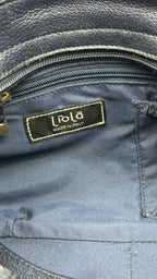 Sac en cuir "Liola" avec anses en bamboo