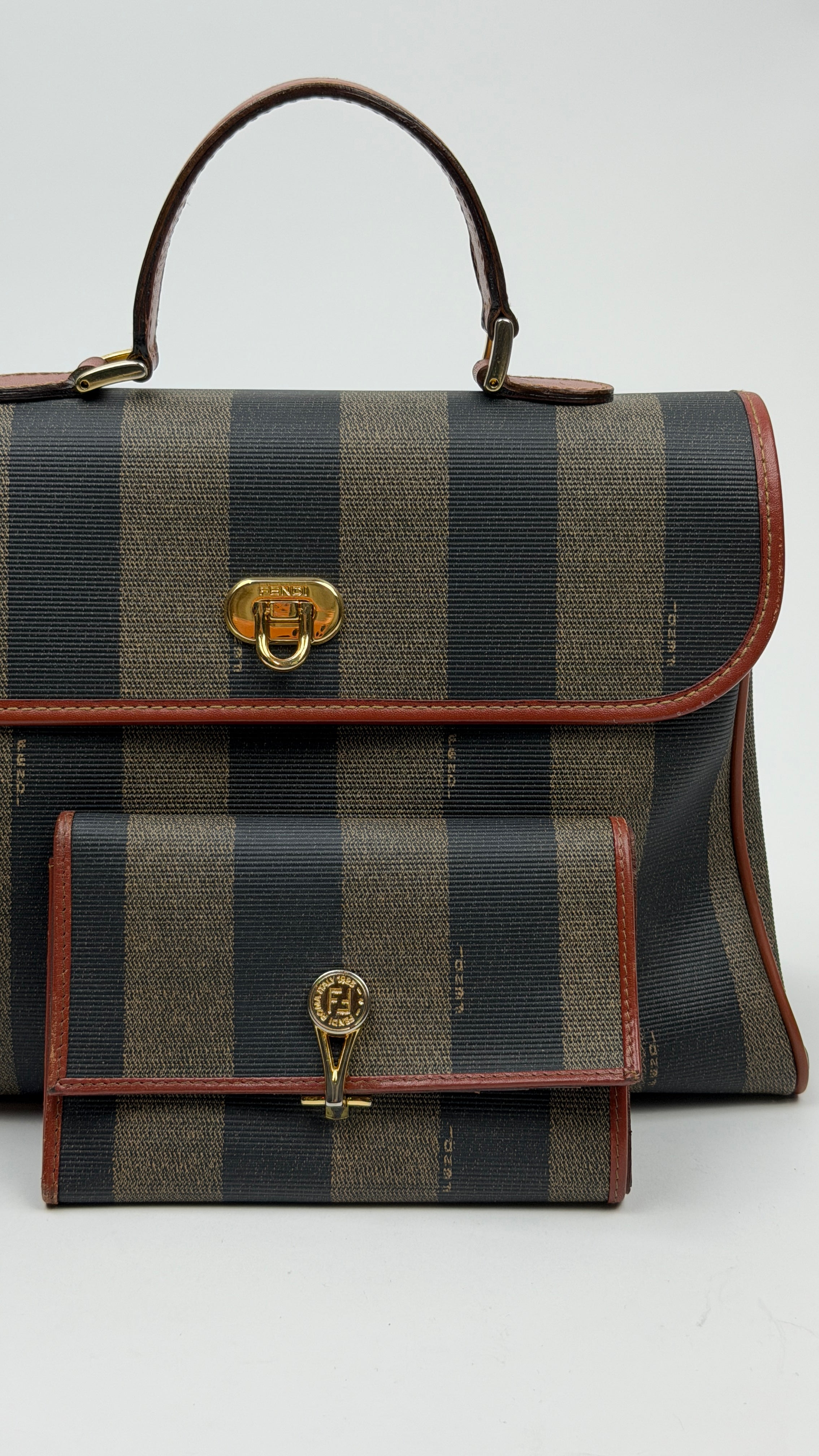 Sac + porte-monnaie  "Fendi" vintage