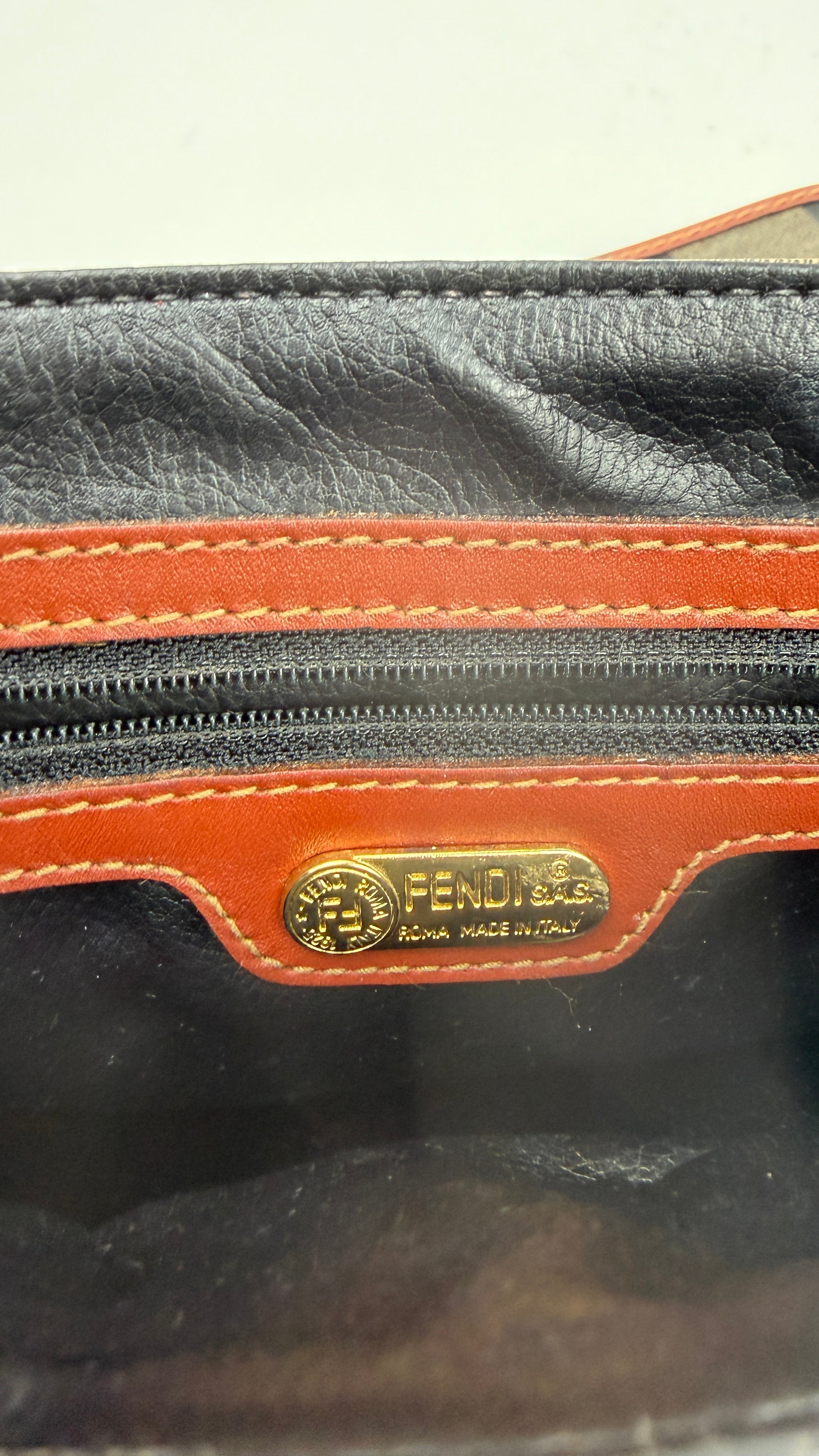 Sac + porte-monnaie  "Fendi" vintage