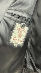 Veste en cuir noir vintage "La pell"