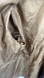 Veste en cuir vintage camel