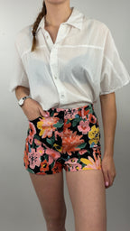 Mini short à fleur