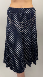 Jupe à pois avec chaînes