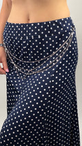 Jupe à pois avec chaînes